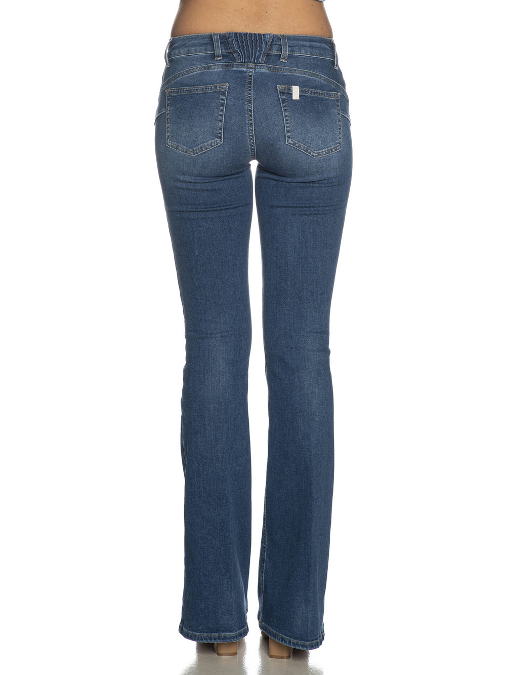 Liu Jo Jeans a vita bassa da Donna Blu Scuro Denim