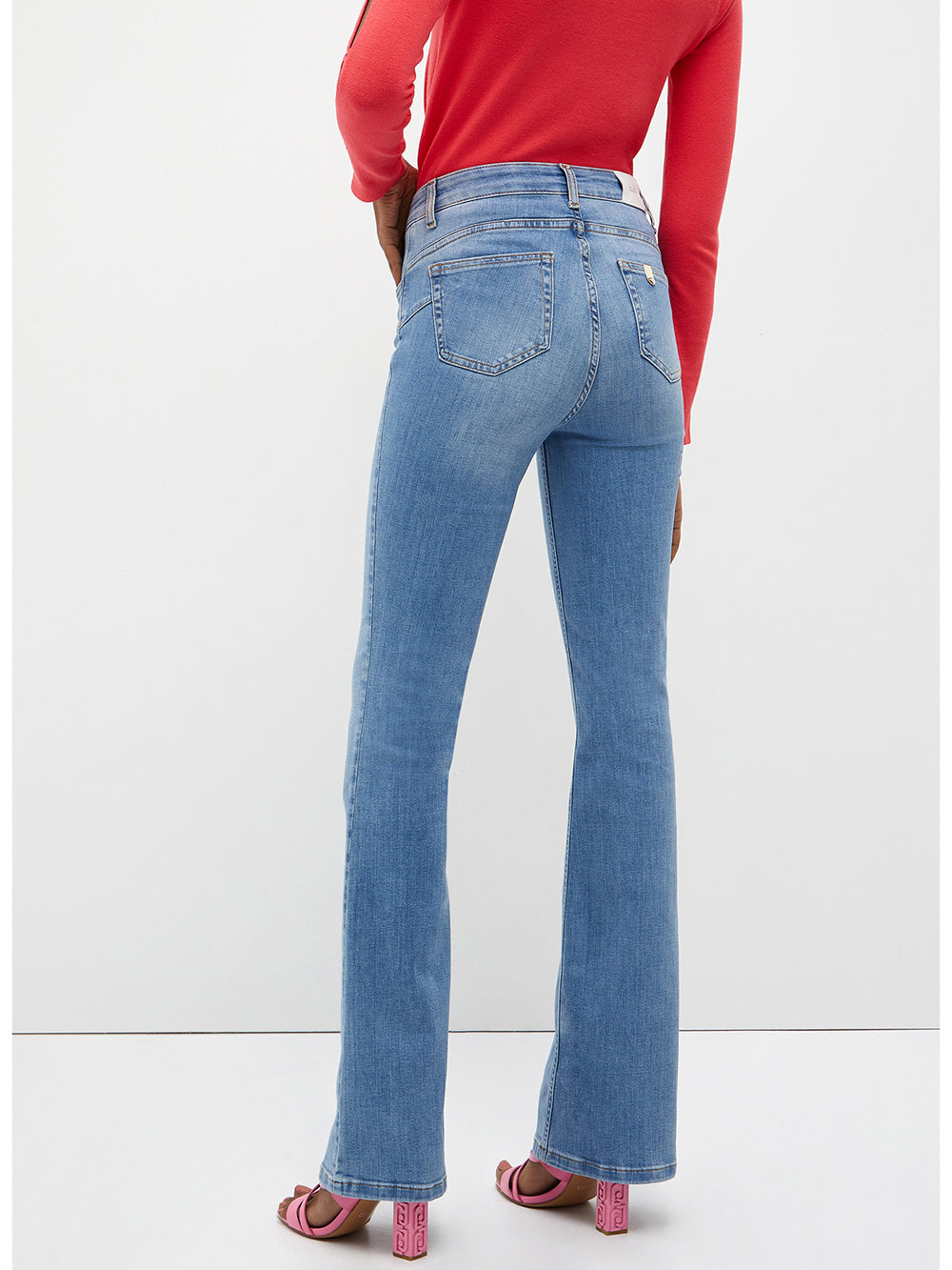 Liu Jo Jeans a vita alta da Donna Blu Denim