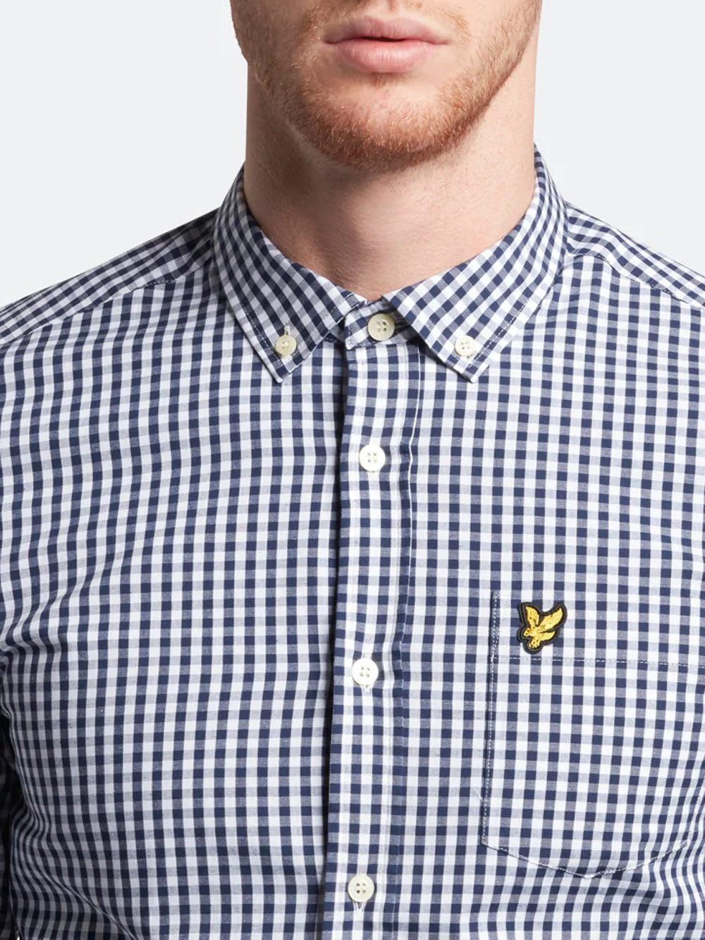 Lyle & Scott Camicia Lyle &amp; Scott da Uomo /Bianco Blu