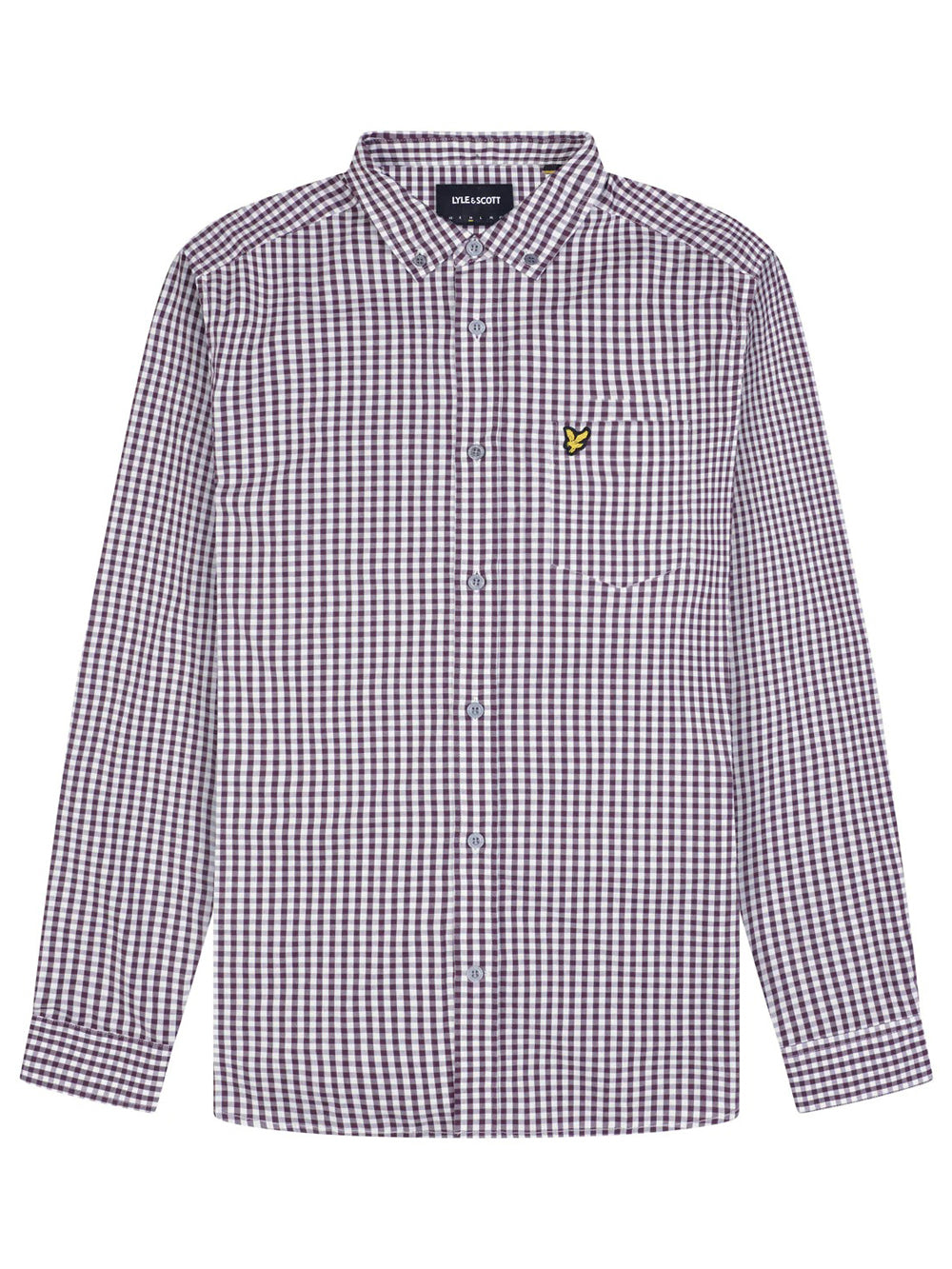 Lyle & Scott Camicia Lyle &amp; Scott da Uomo - Bianco Bordeaux