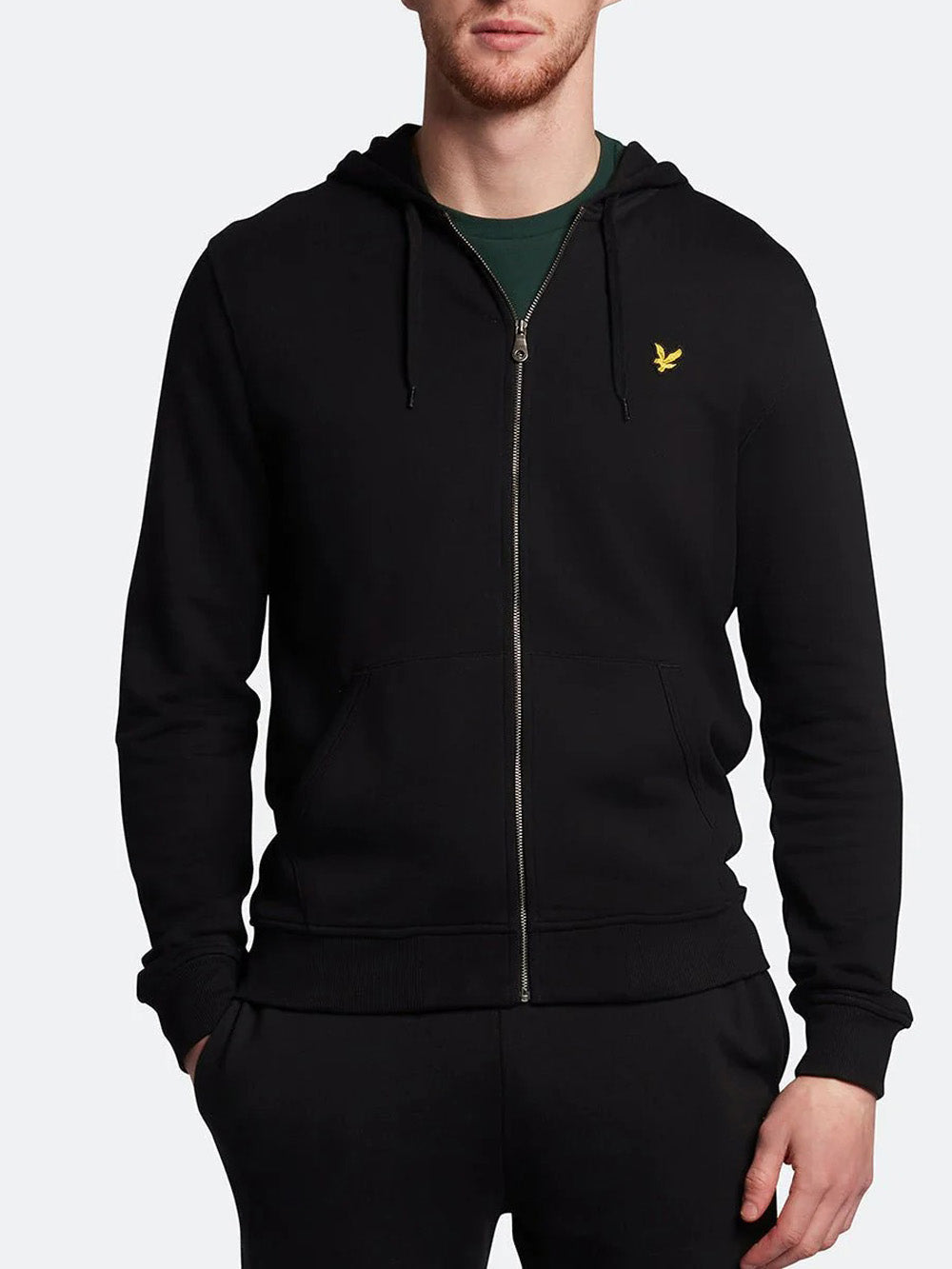 Lyle & Scott Felpa Zip Lyle &amp; Scott da Uomo Nero