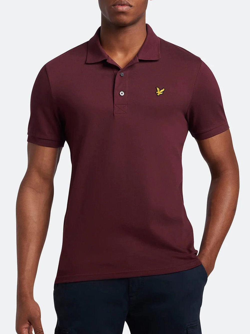 Lyle & Scott Polo Lyle &amp; Scott da Uomo Bordeaux