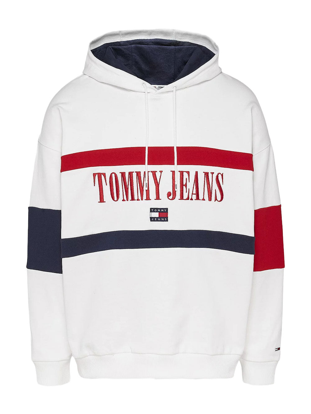 Tommy Hilfiger Felpa Cappuccio da Uomo Bianco