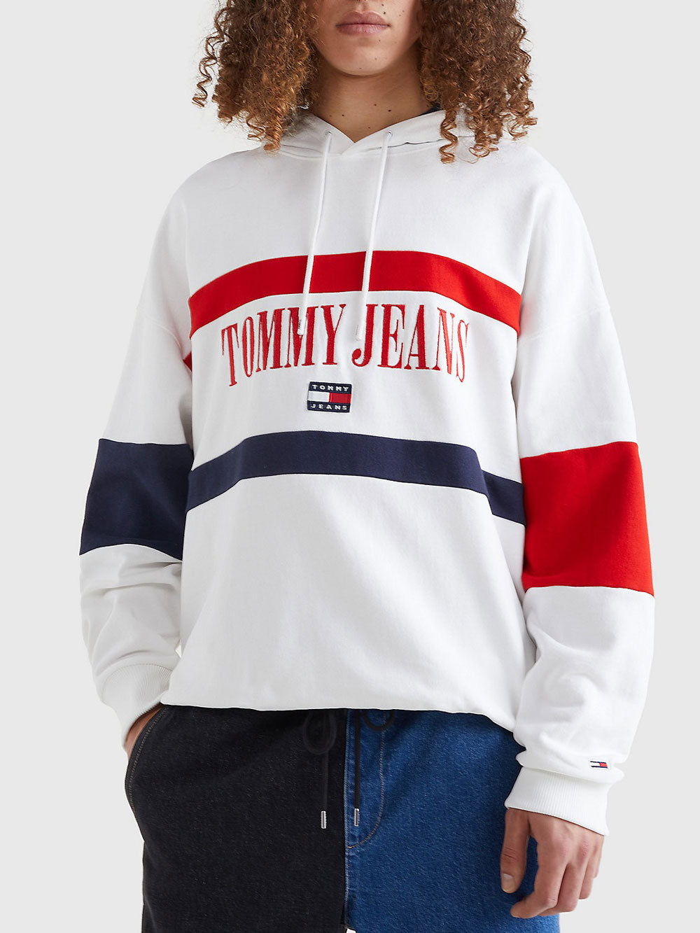 Tommy Hilfiger Felpa Cappuccio da Uomo Bianco