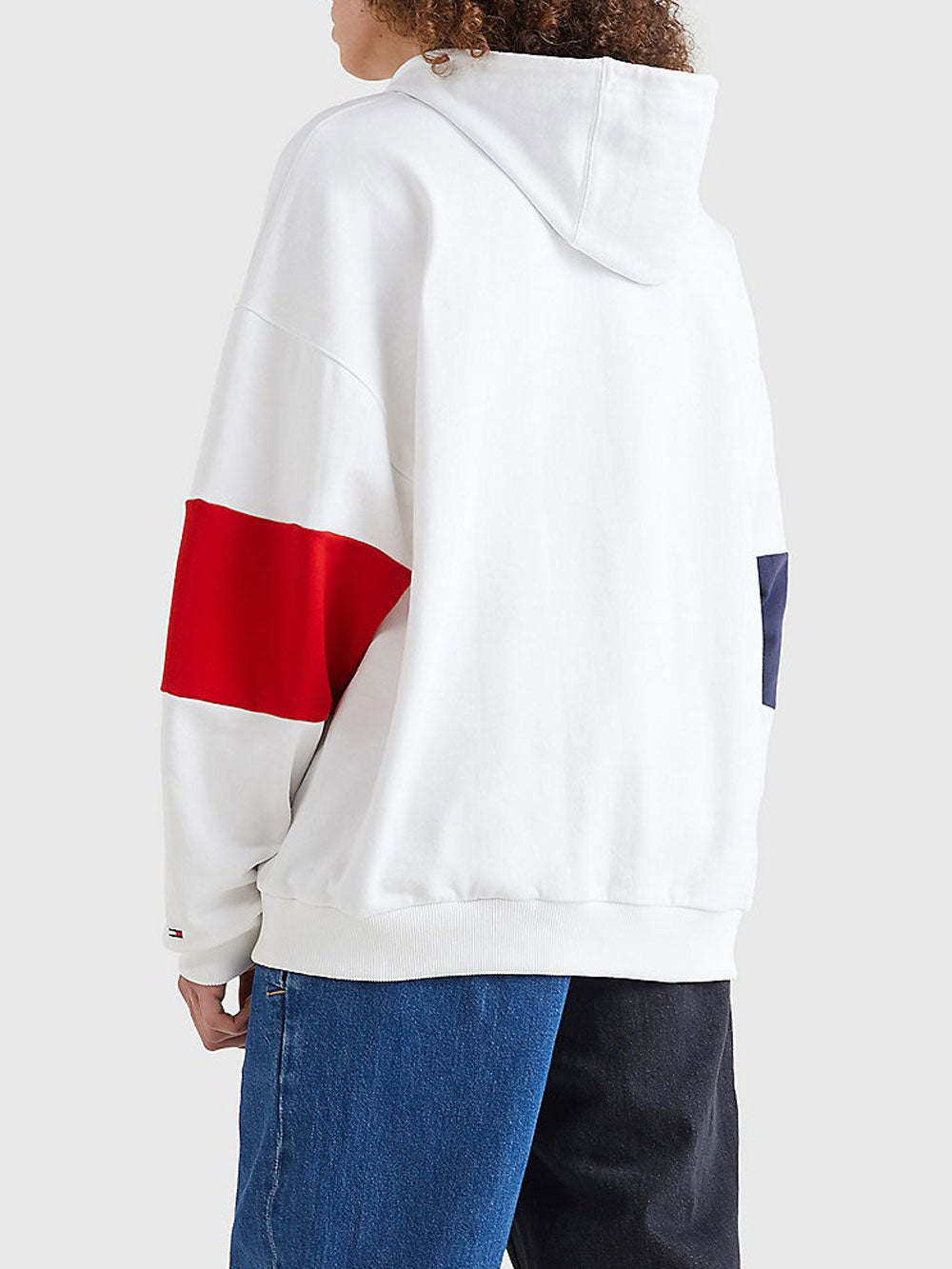 Tommy Hilfiger Felpa Cappuccio da Uomo Bianco