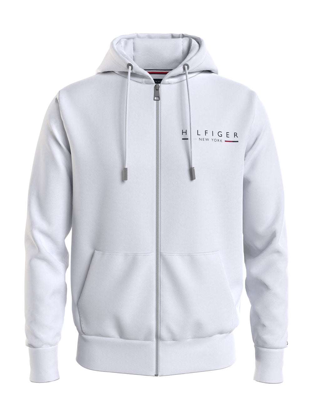 Tommy Hilfiger Felpa Zip da Uomo Bianco