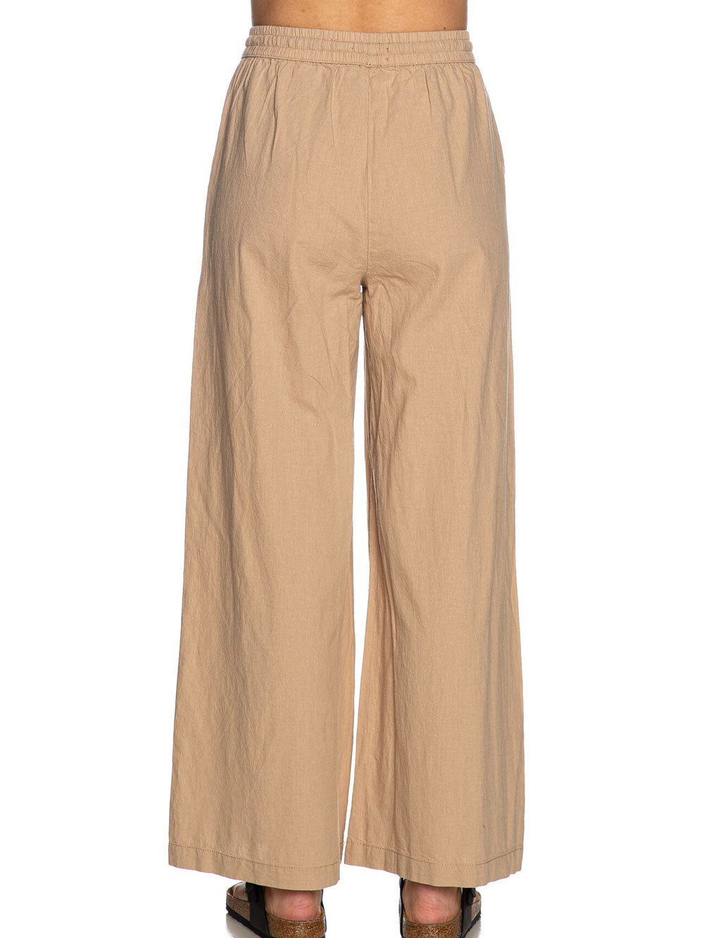 Yes Zee Pantalone da Donna - Beige