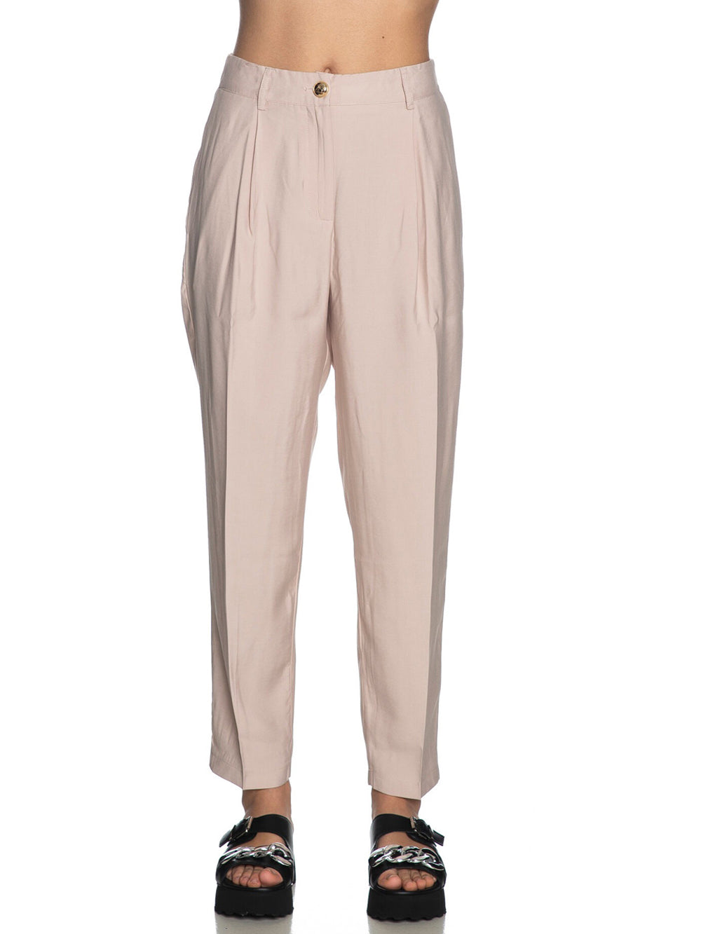 Yes Zee Pantalone da Donna Beige