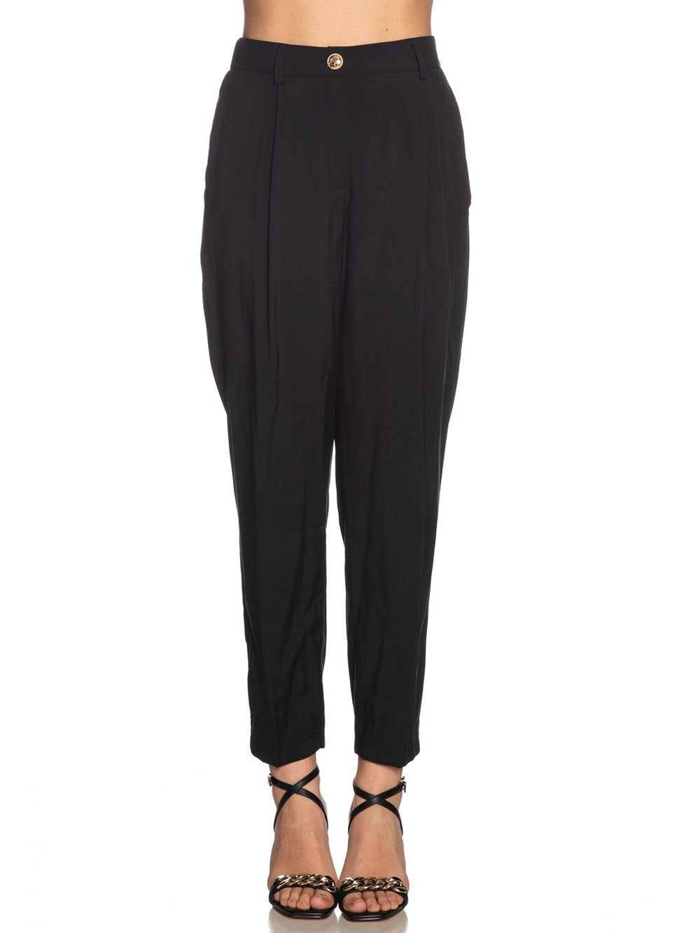 Yes Zee Pantalone da Donna Nero