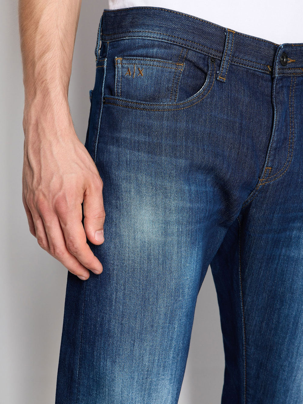 Armani Exchange Jeans da Uomo - Blu Denim