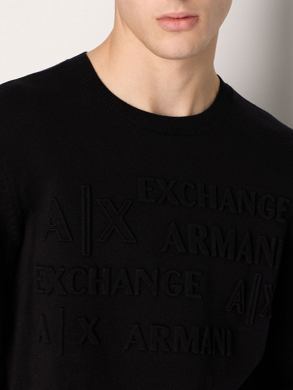 Armani Exchange Pullover da Uomo - Nero