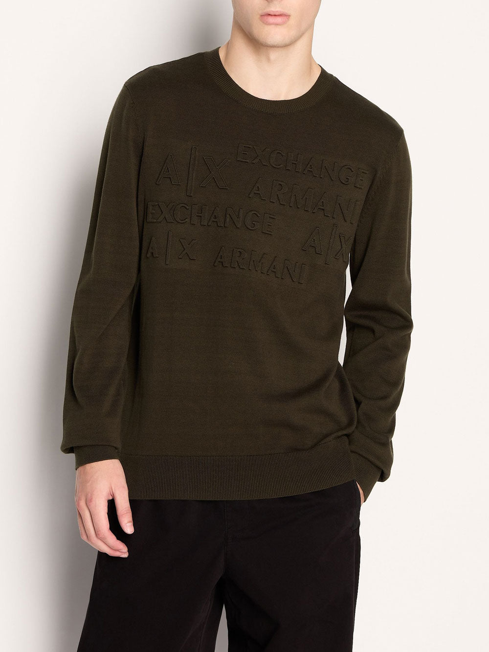 Armani Exchange Pullover da Uomo - Verde