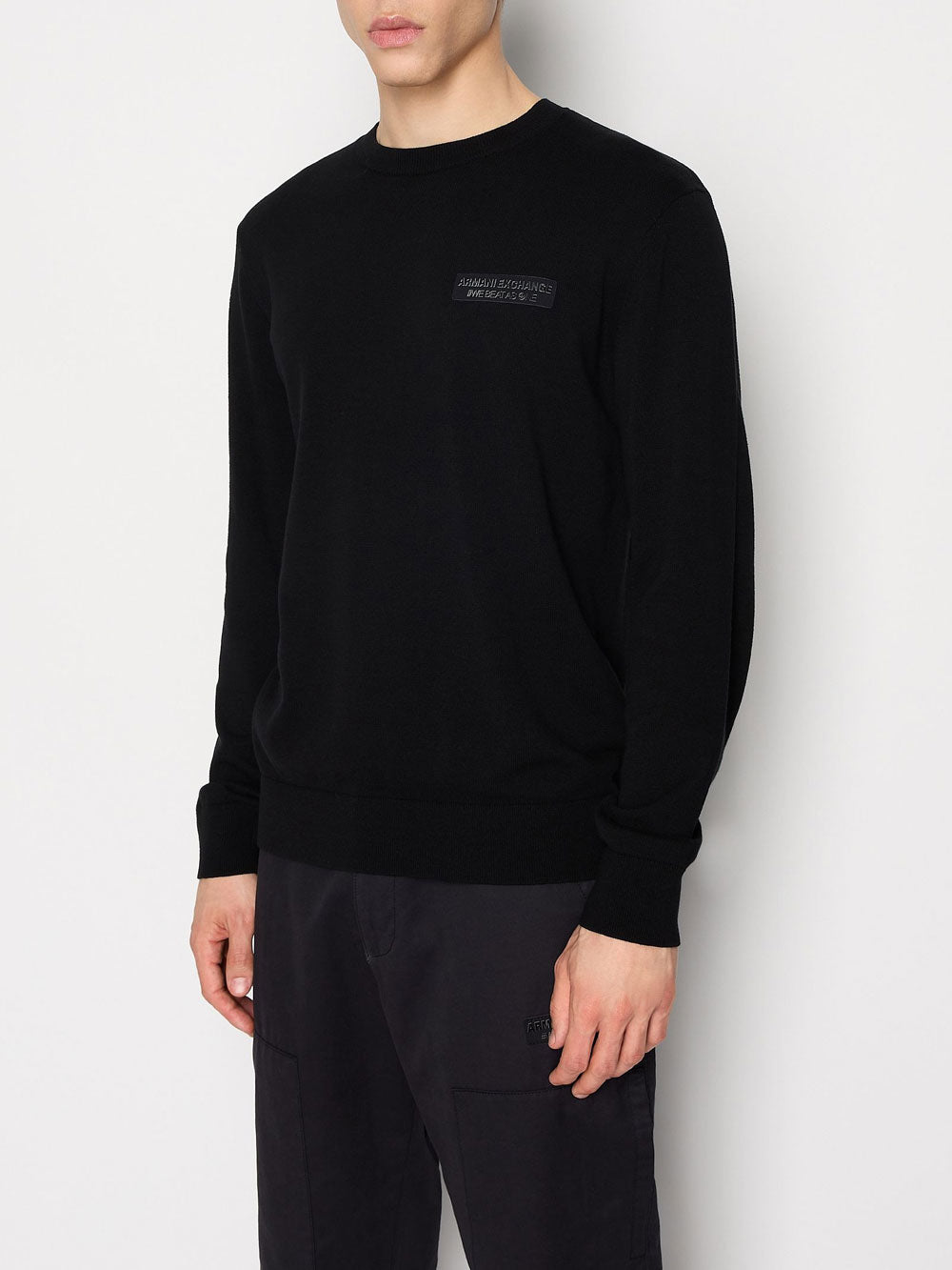 Armani Exchange Pullover da Uomo - Nero