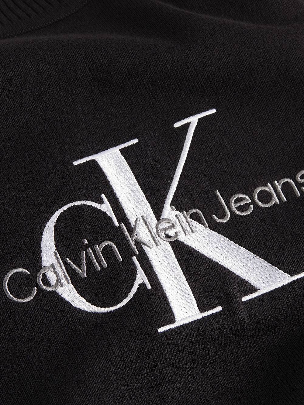 Calvin Klein Felpa Logo Driver Sweater da Uomo - Nero