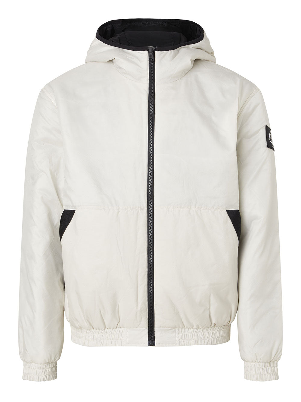 Calvin Klein Giubbino Trim Windbreaker da Uomo - Avorio