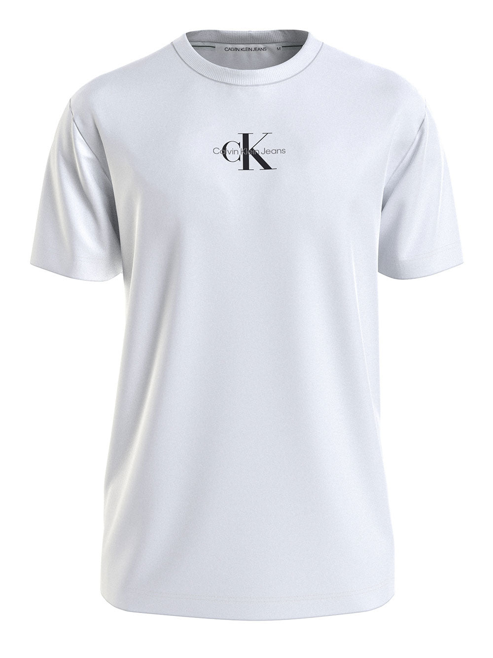 Calvin Klein T-shirt Monologo Regular da Uomo - Bianco