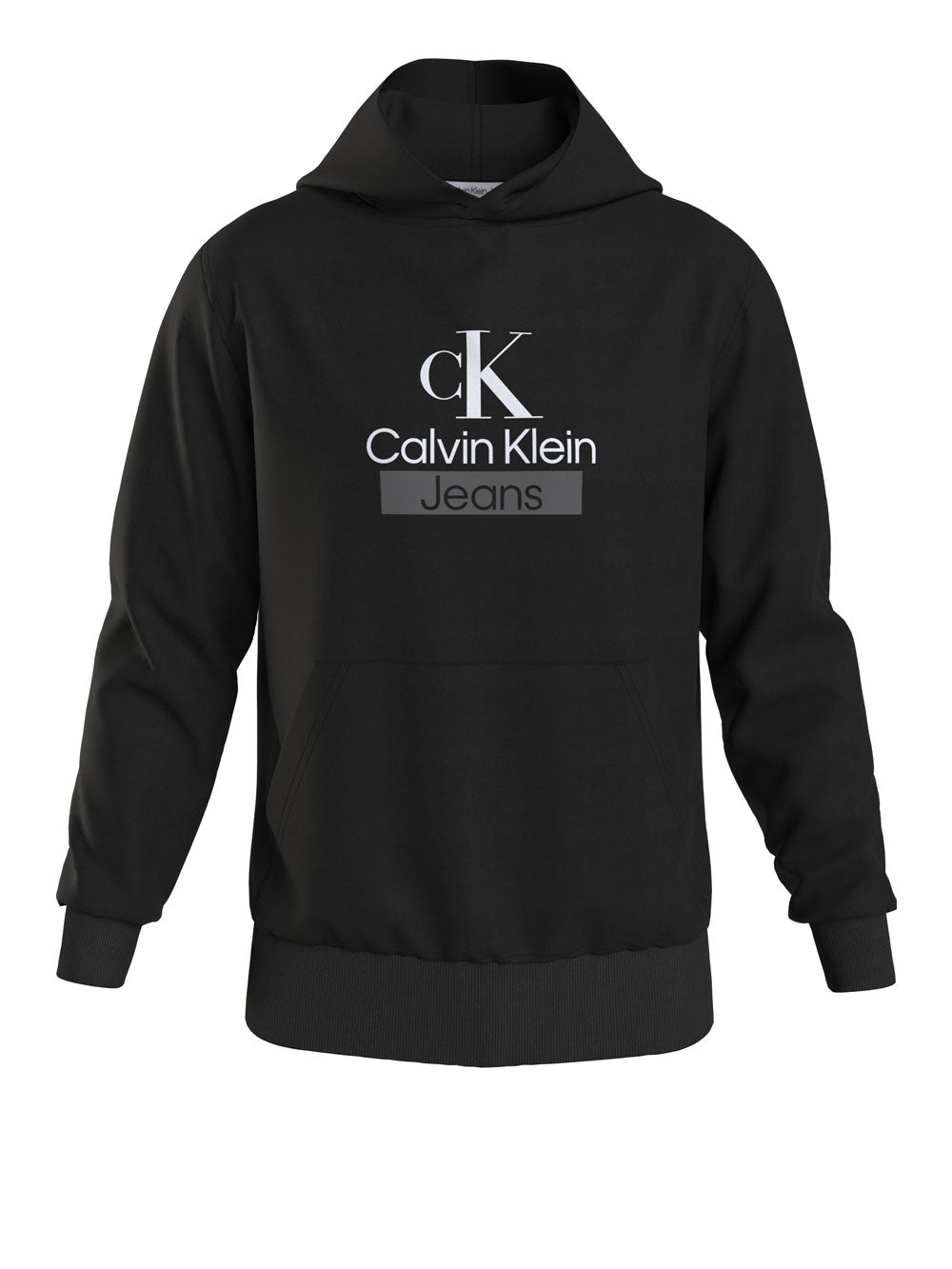 Calvin Klein Felpa Cappuccio Archival da Uomo - Nero