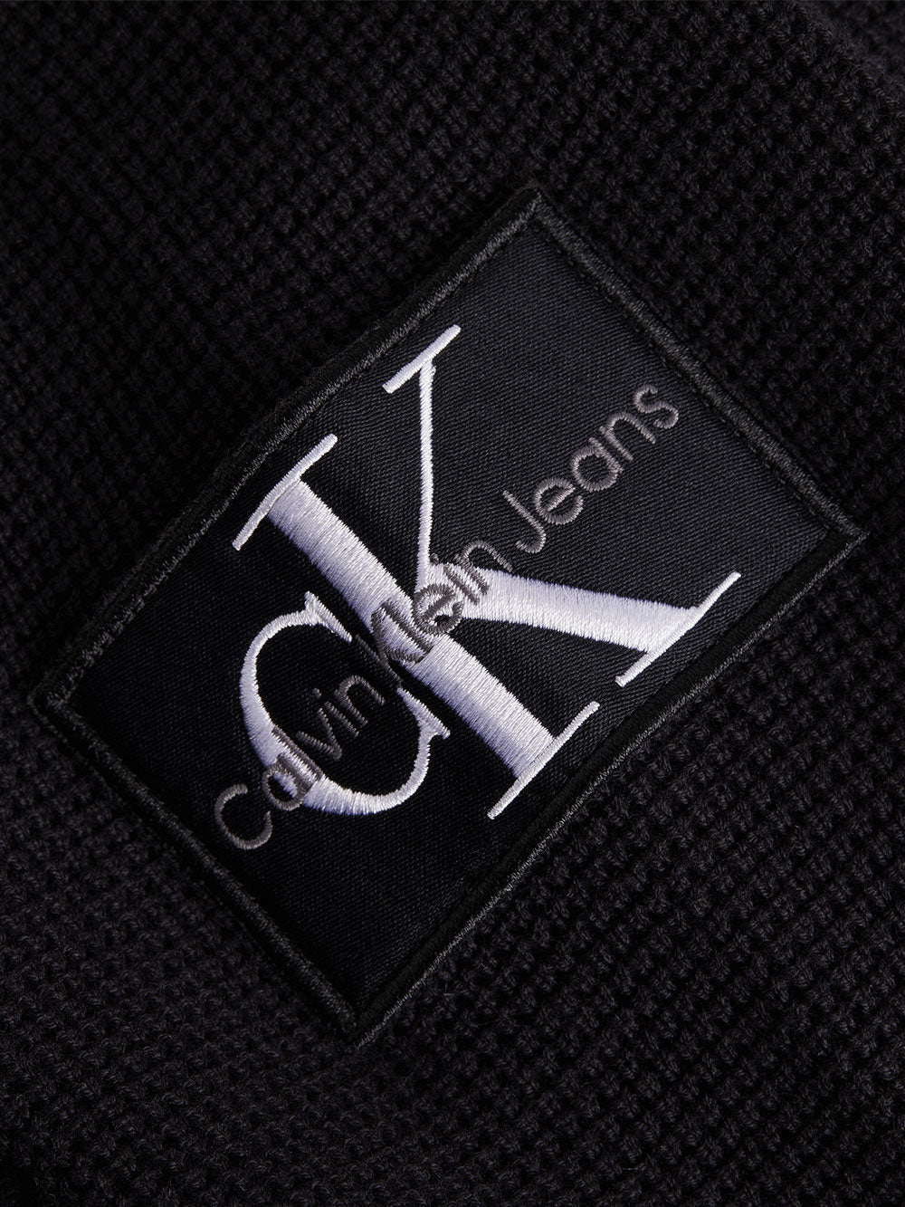 Calvin Klein Felpa Zip Core Badge Sweater da Uomo - Nero