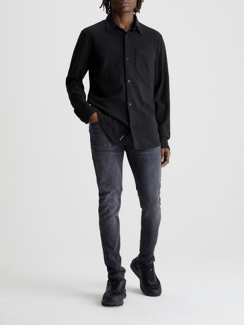 Calvin Klein Jeans Skinny da Uomo - Nero