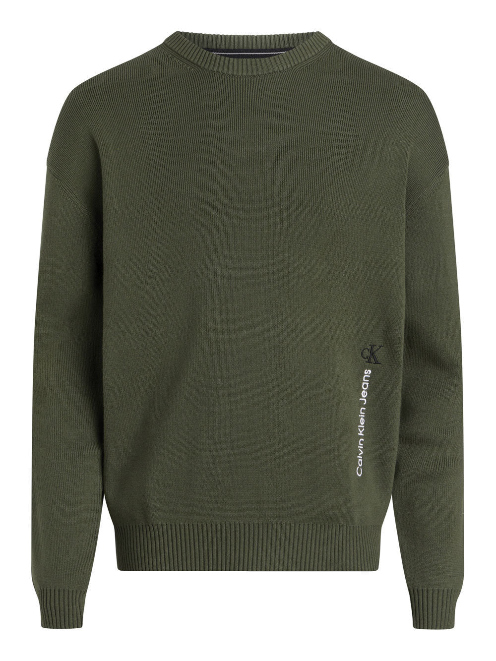 Calvin Klein Pullover Vertical Institution da Uomo - Verde