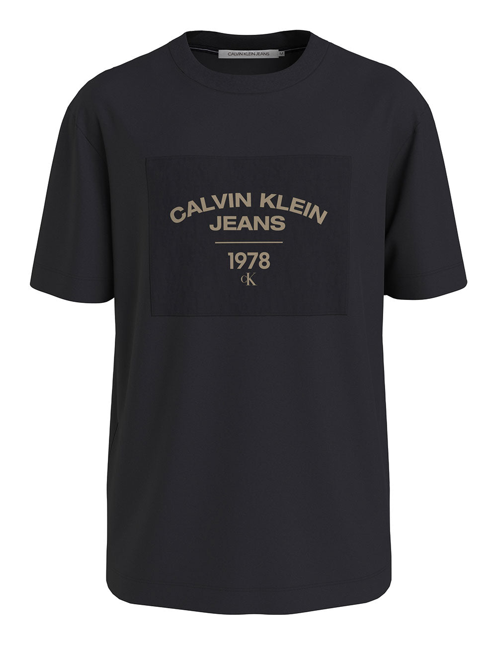 Calvin Klein T-shirt Canvas Curve Graphic da Uomo - Nero