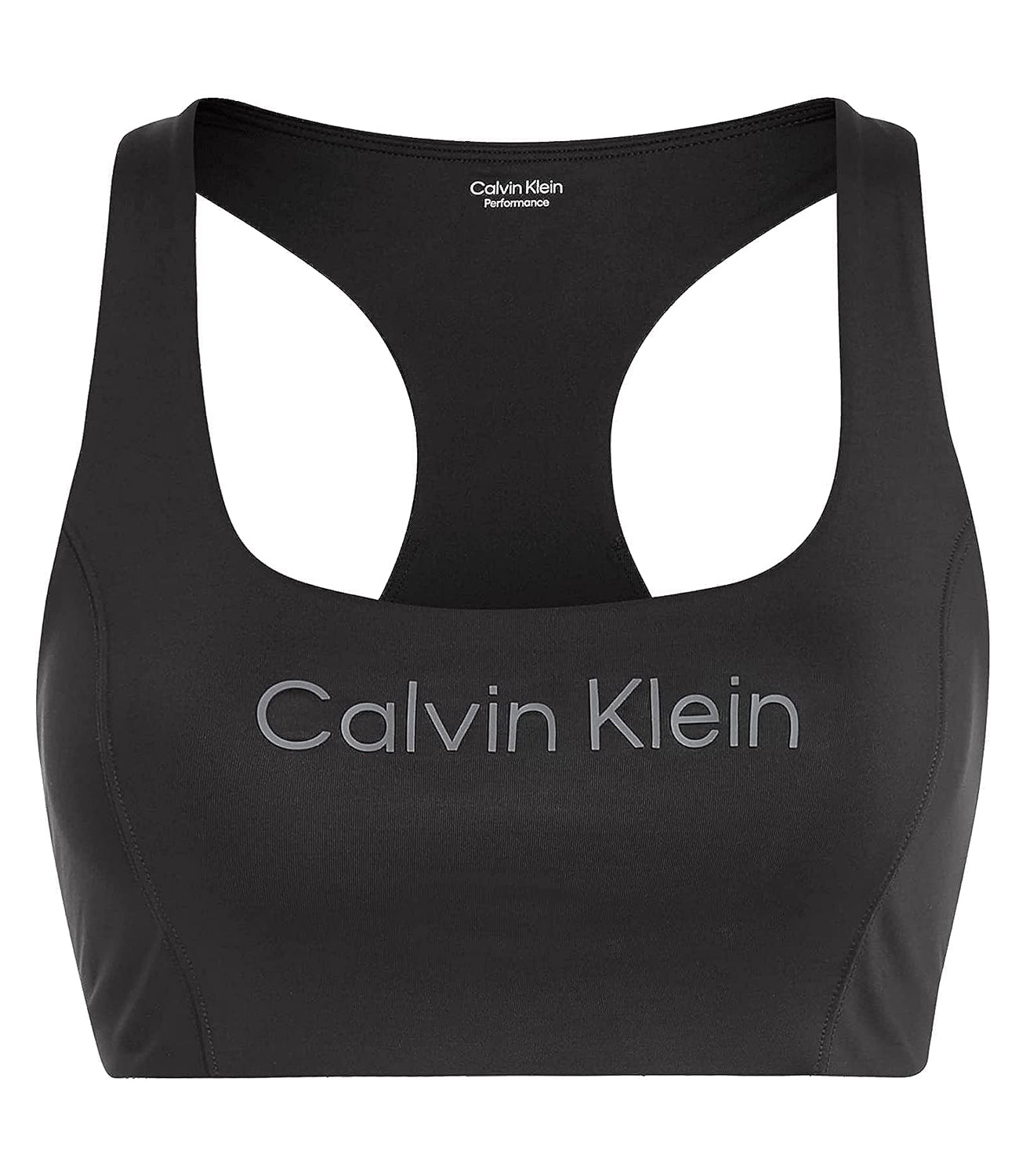 Calvin Klein Top Medium Support da Donna - Nero