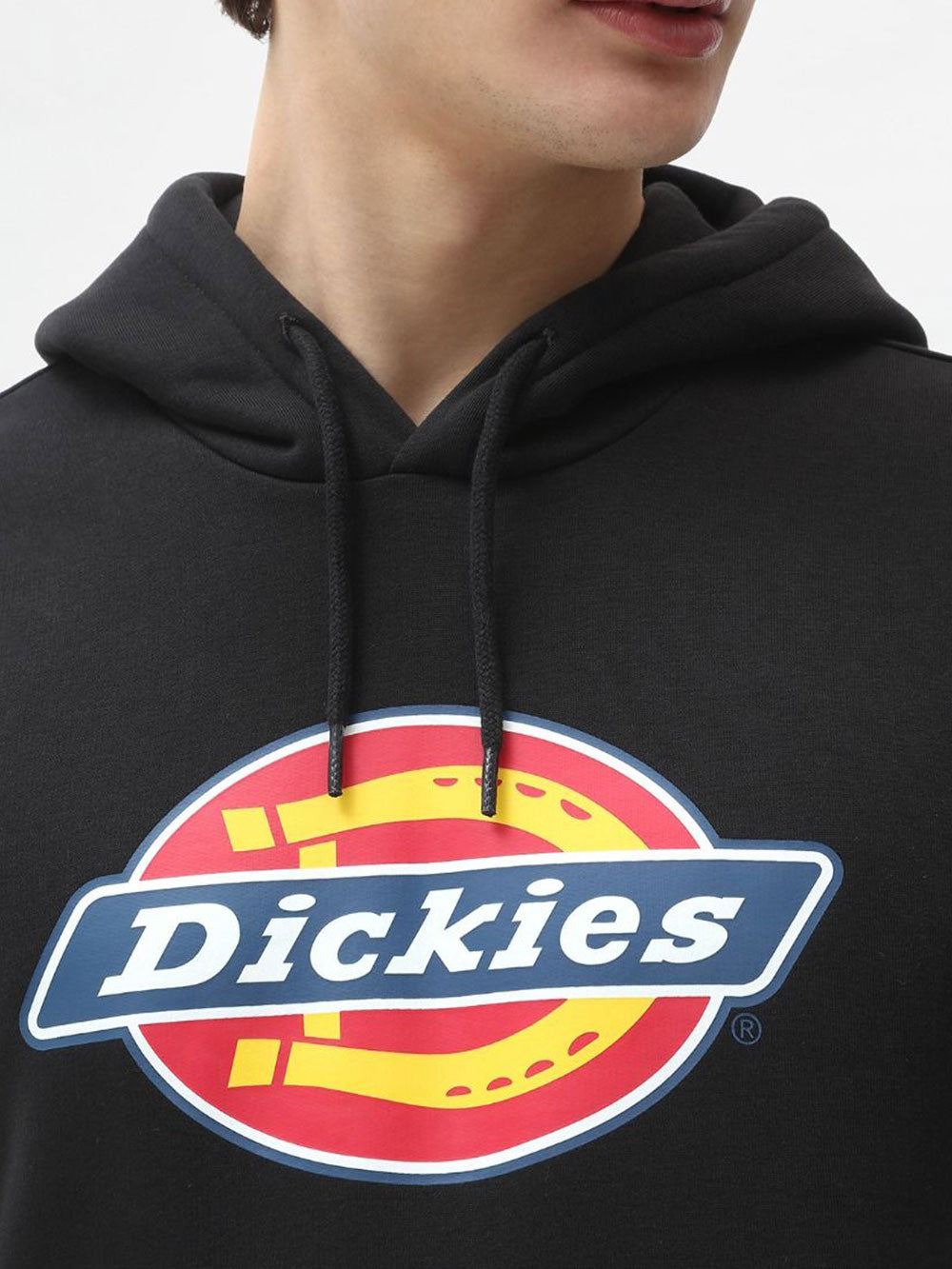 Dickies Felpa Cappuccio Icon Logo da Uomo - Nero