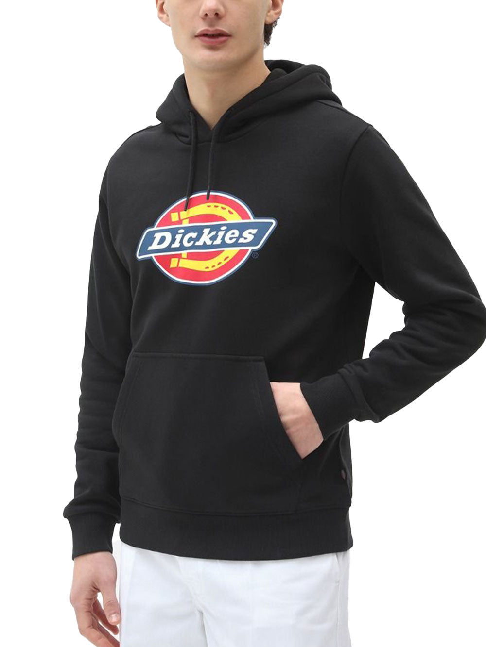 Dickies Felpa Cappuccio Icon Logo da Uomo - Nero