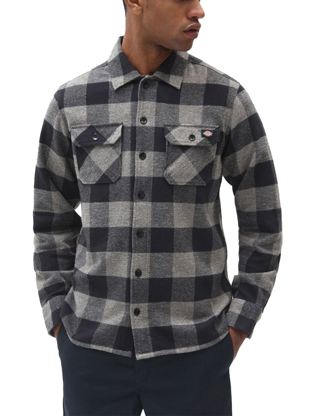 Dickies Camicia Casual Sacramento da Uomo - Grigio