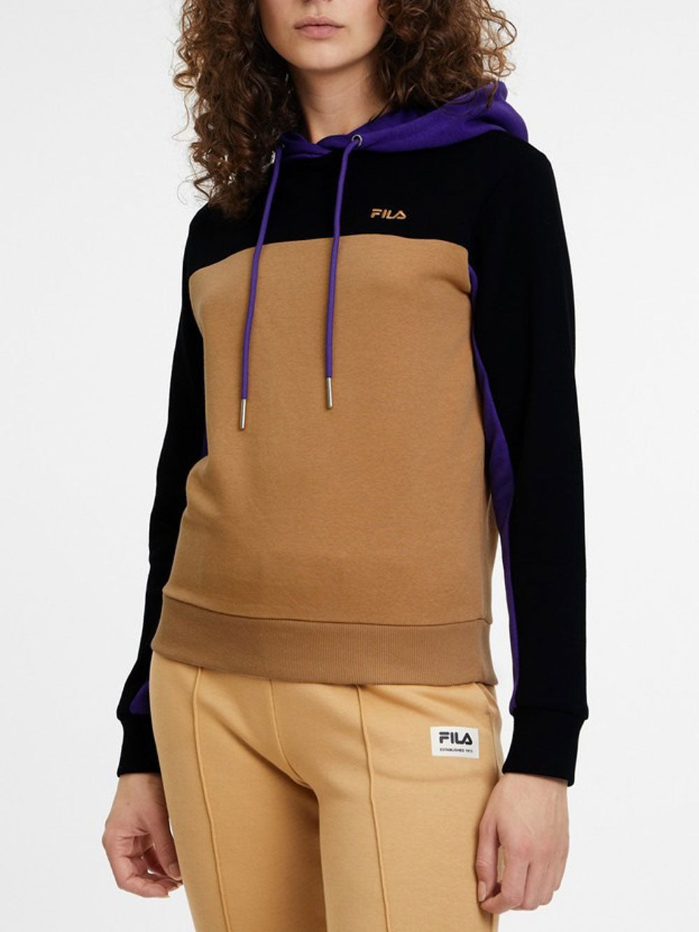 Fila Felpa Cappuccio Biebertal da Donna - Multicolore