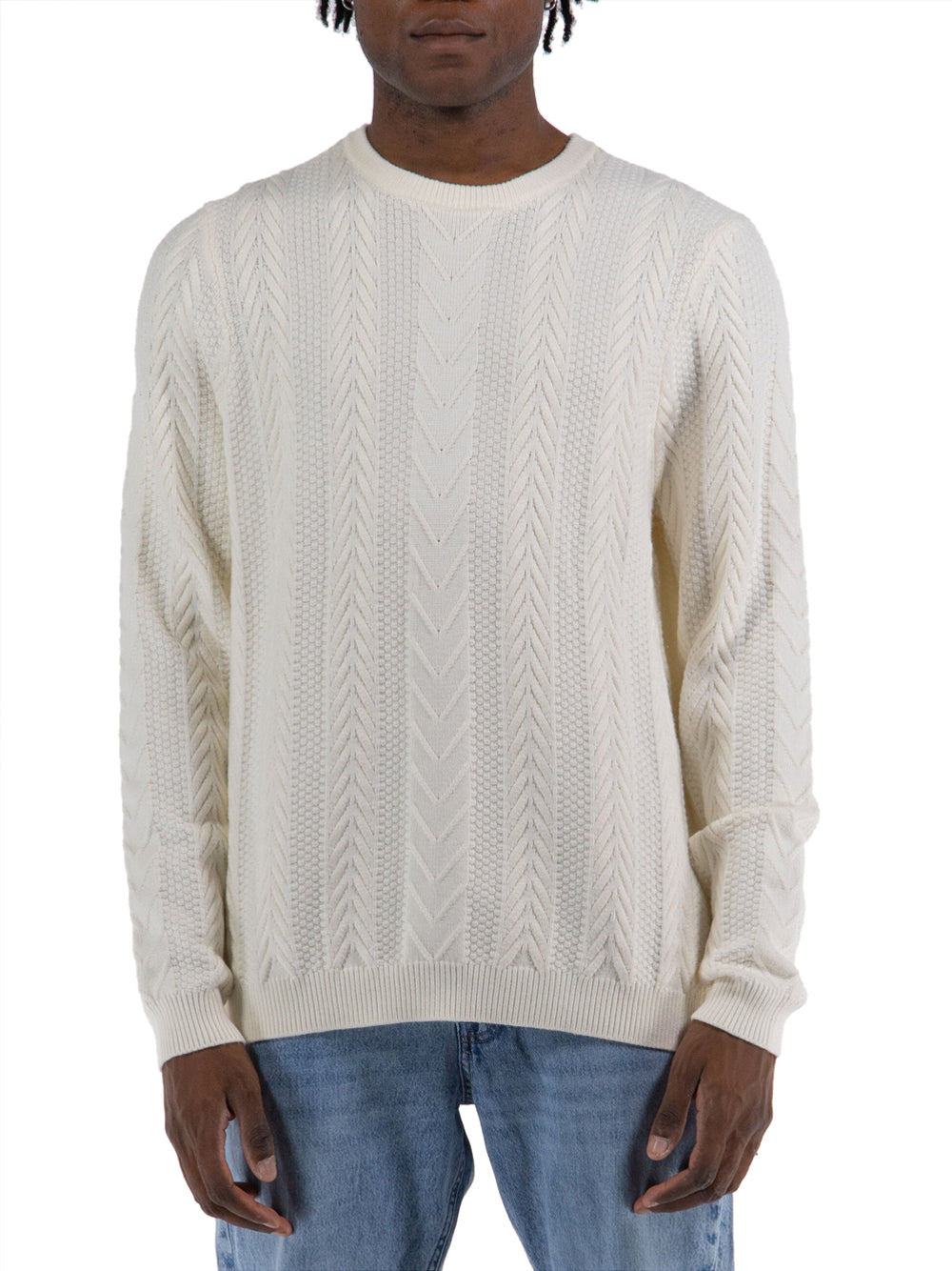 Guess Pullover Ethan da Uomo - Bianco