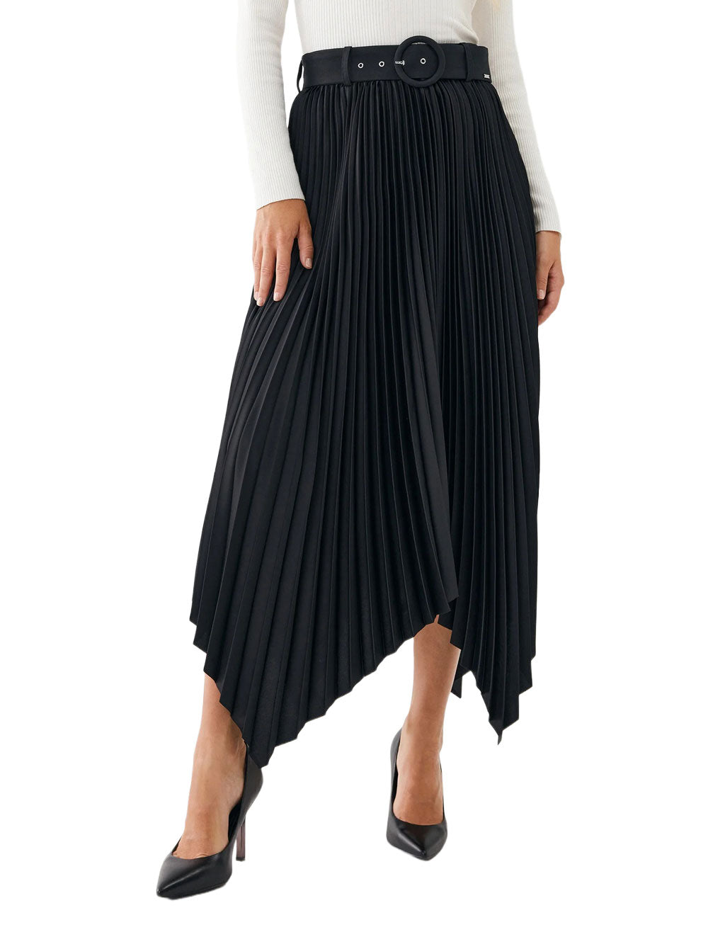 Guess Gonna Gaia Pleated da Donna - Nero