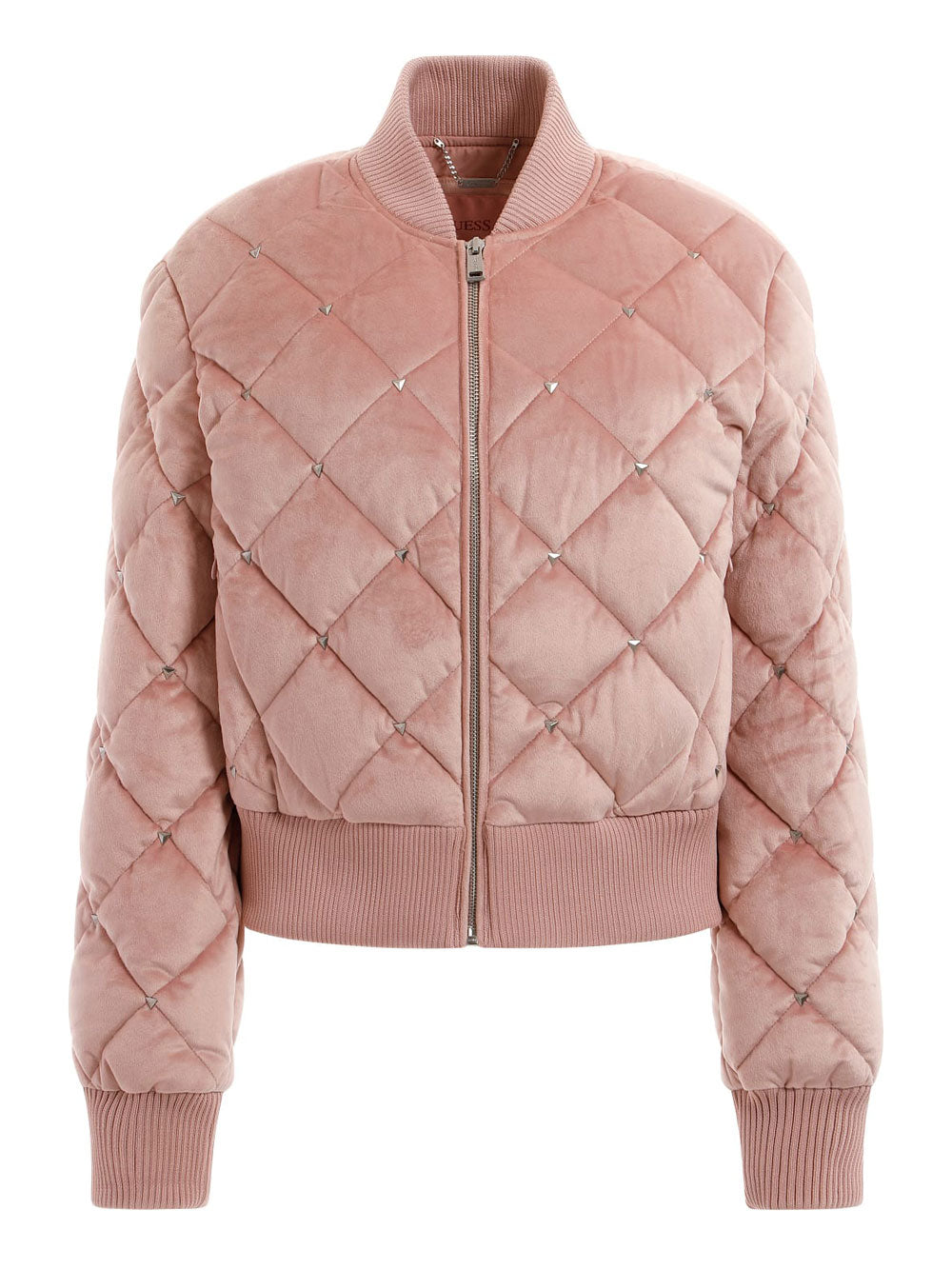 Guess Bomber Quilted da Donna Modello W3YL08WFIS0 - Rosa