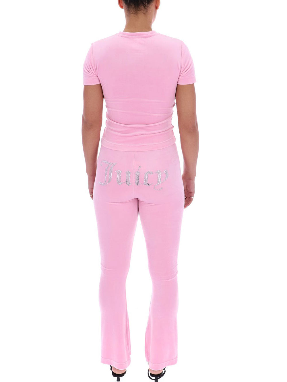 Juicy Couture Pantalone Tuta Freya Flare da Donna - Rosa