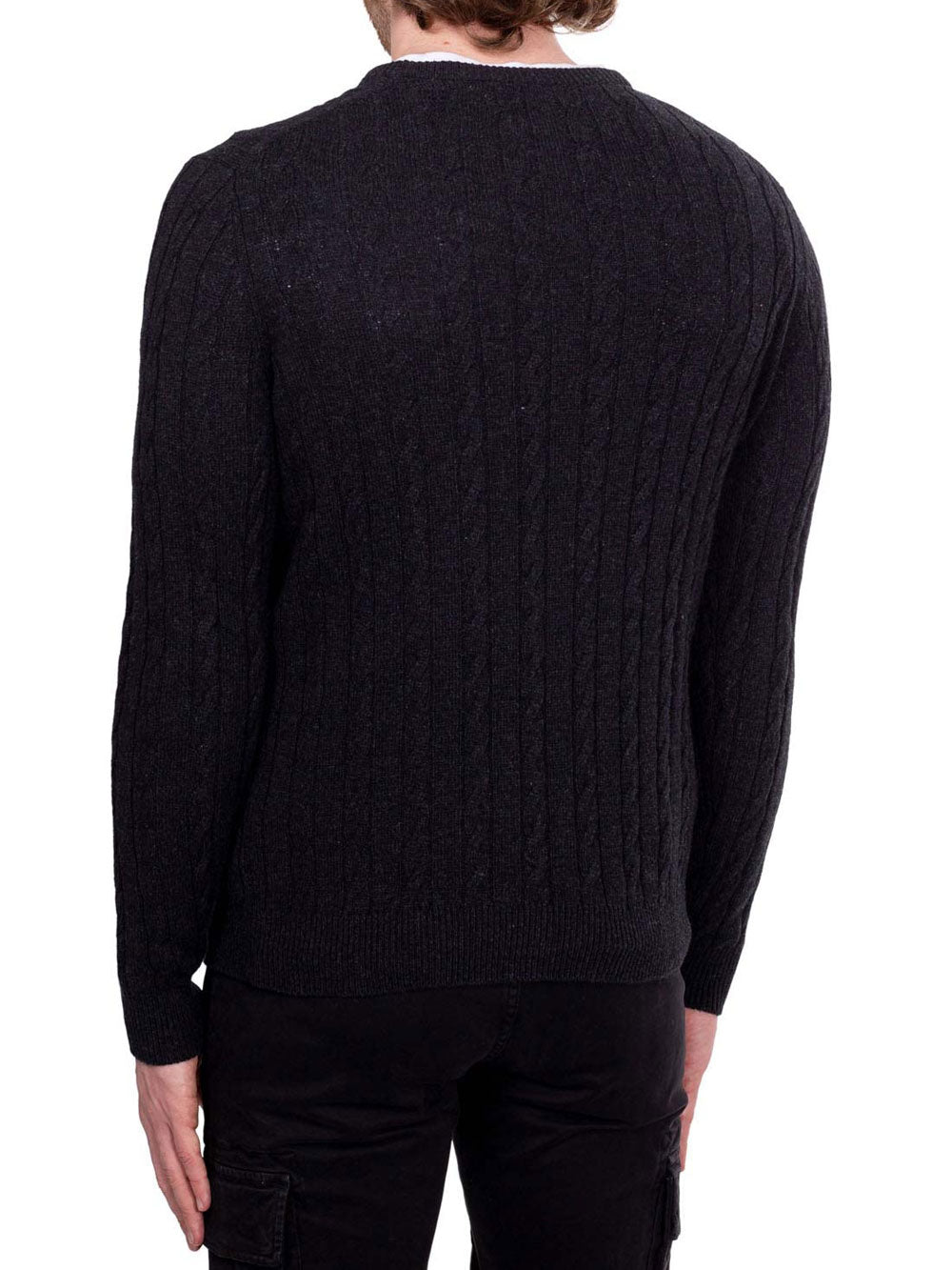 Lyle & Scott Pullover Lyle &amp; Scott Cable Jumper da Uomo - Nero