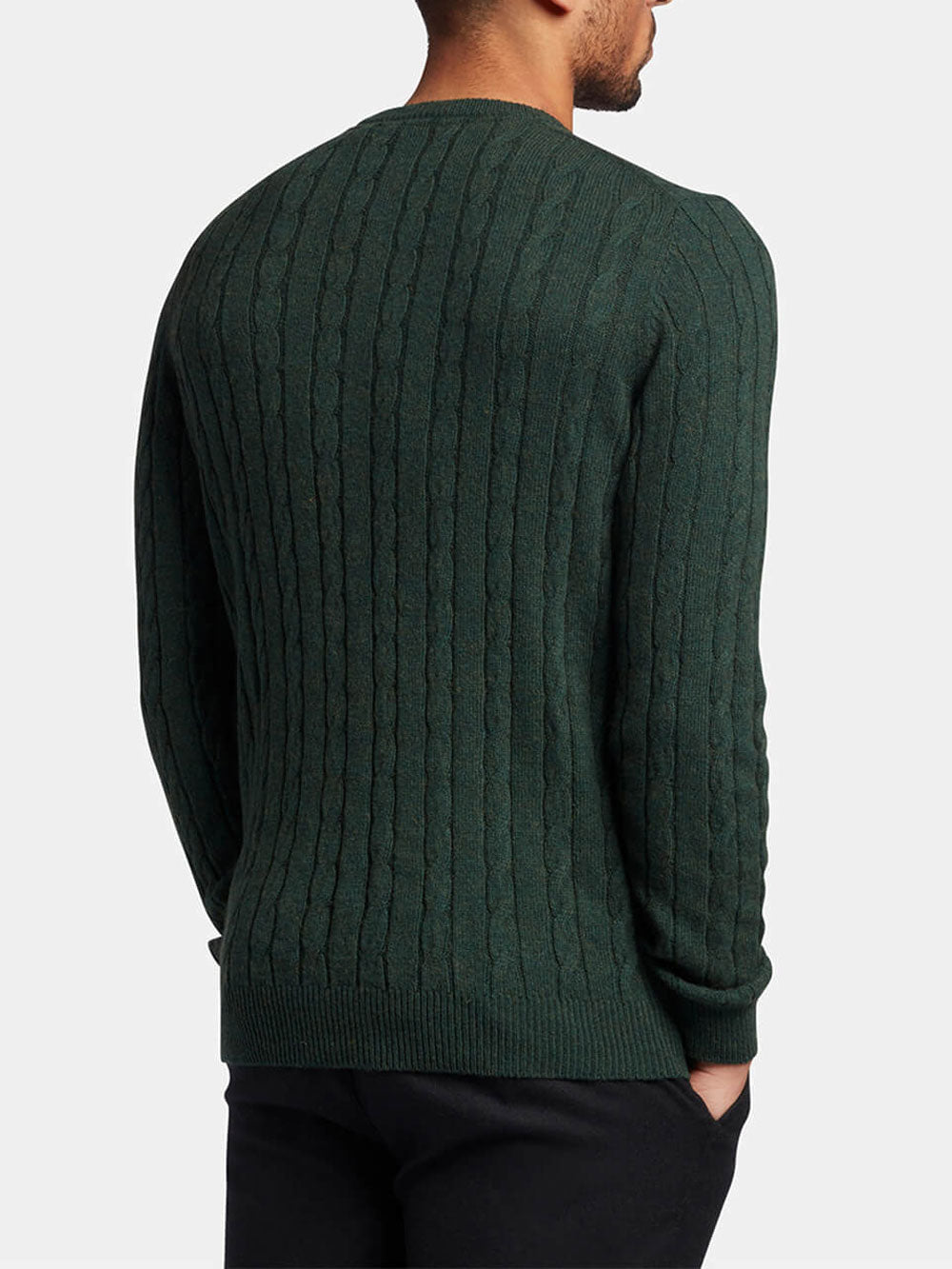 Lyle & Scott Pullover Lyle &amp; Scott Cable Jumper da Uomo - Verde