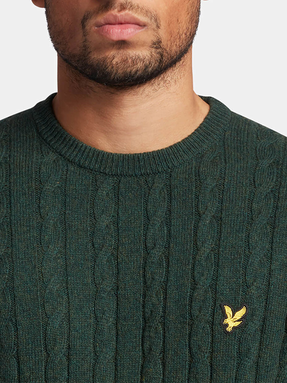 Lyle & Scott Pullover Lyle &amp; Scott Cable Jumper da Uomo - Verde