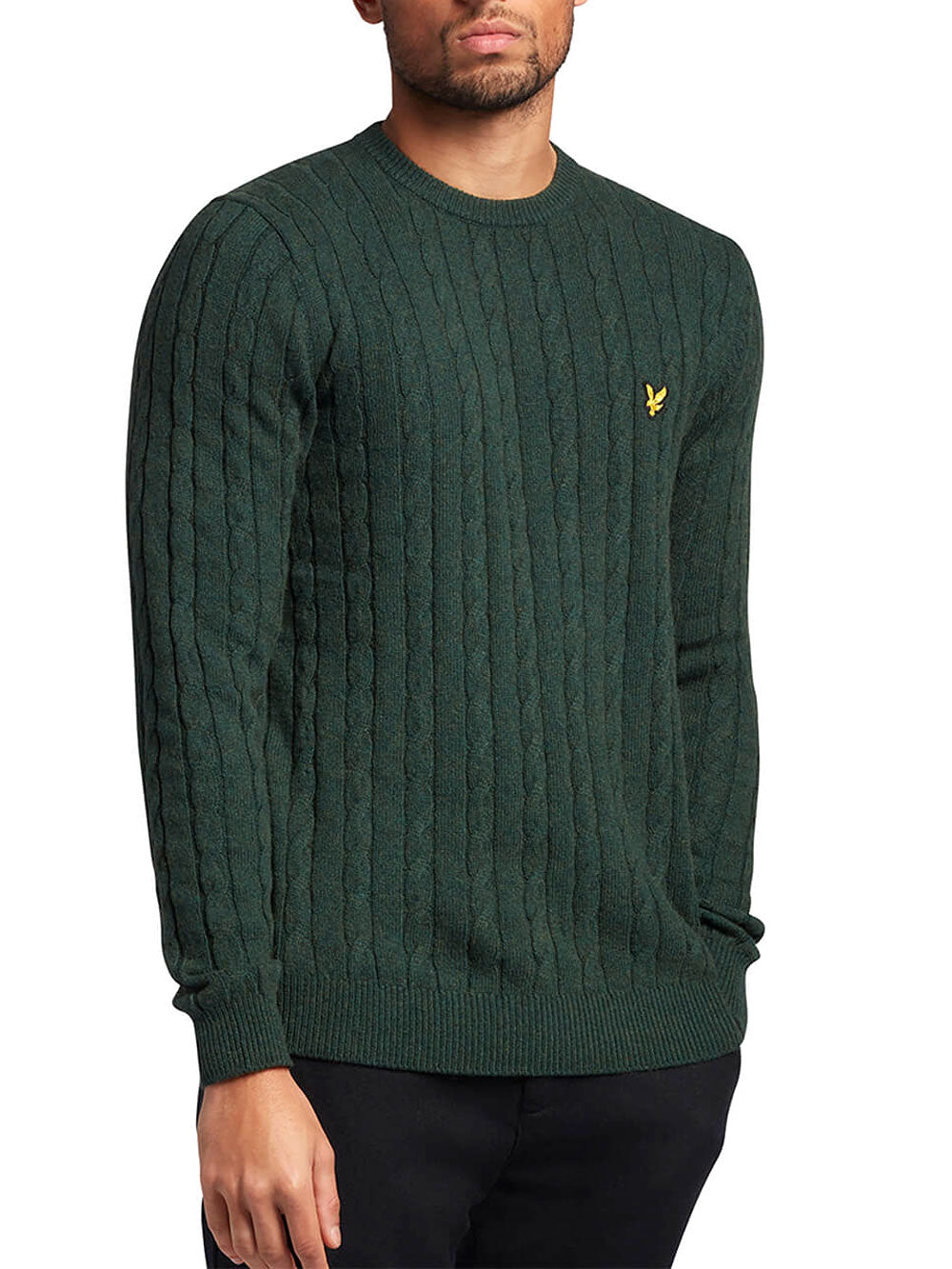 Lyle & Scott Pullover Lyle &amp; Scott Cable Jumper da Uomo - Verde