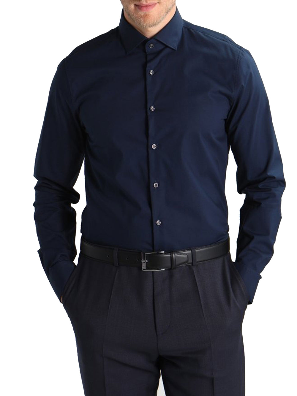 Michael Kors Camicia Parma Slim Fit da Uomo - Blu