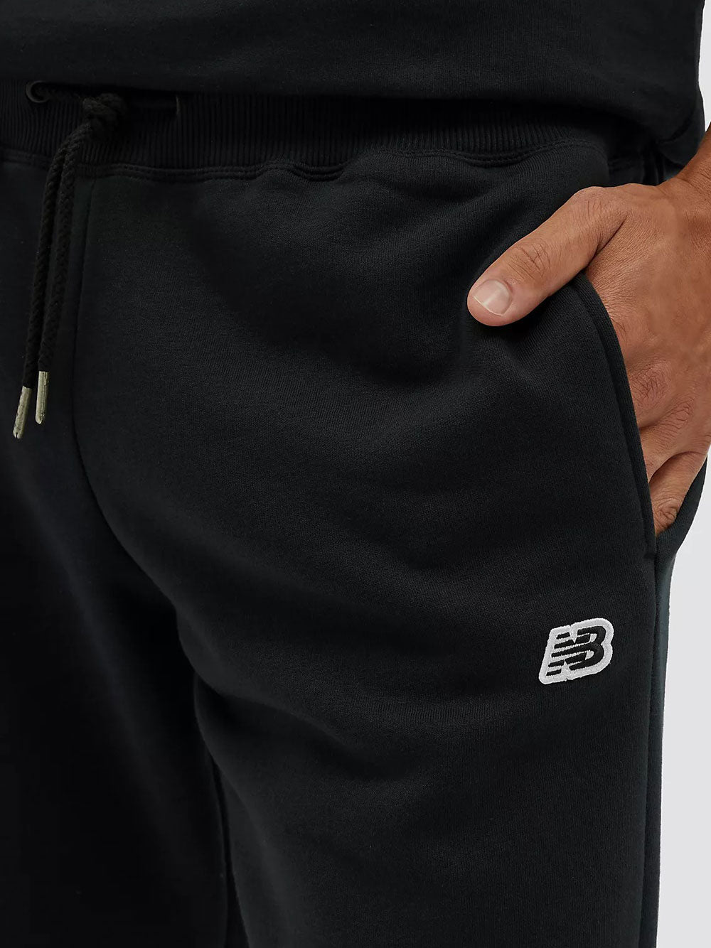 Pantalone Tuta New Balance Small Logo da Uomo - Nero