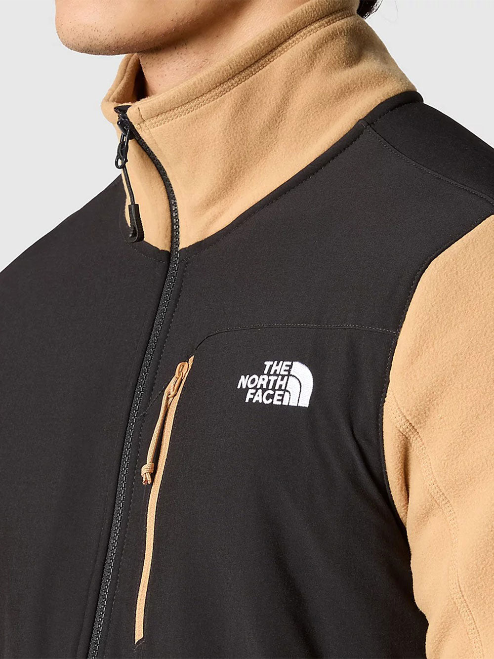 The North Face Felpa Zip Glacier Pro da Uomo - Beige