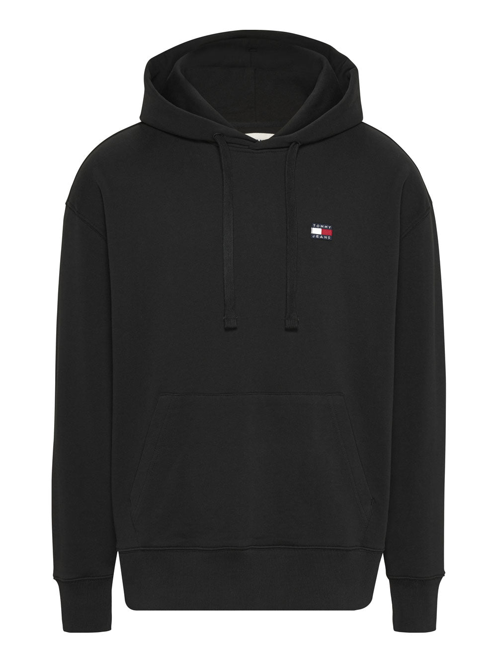 Tommy Hilfiger Felpa Cappuccio Rlx Xs Badge da Uomo - Nero