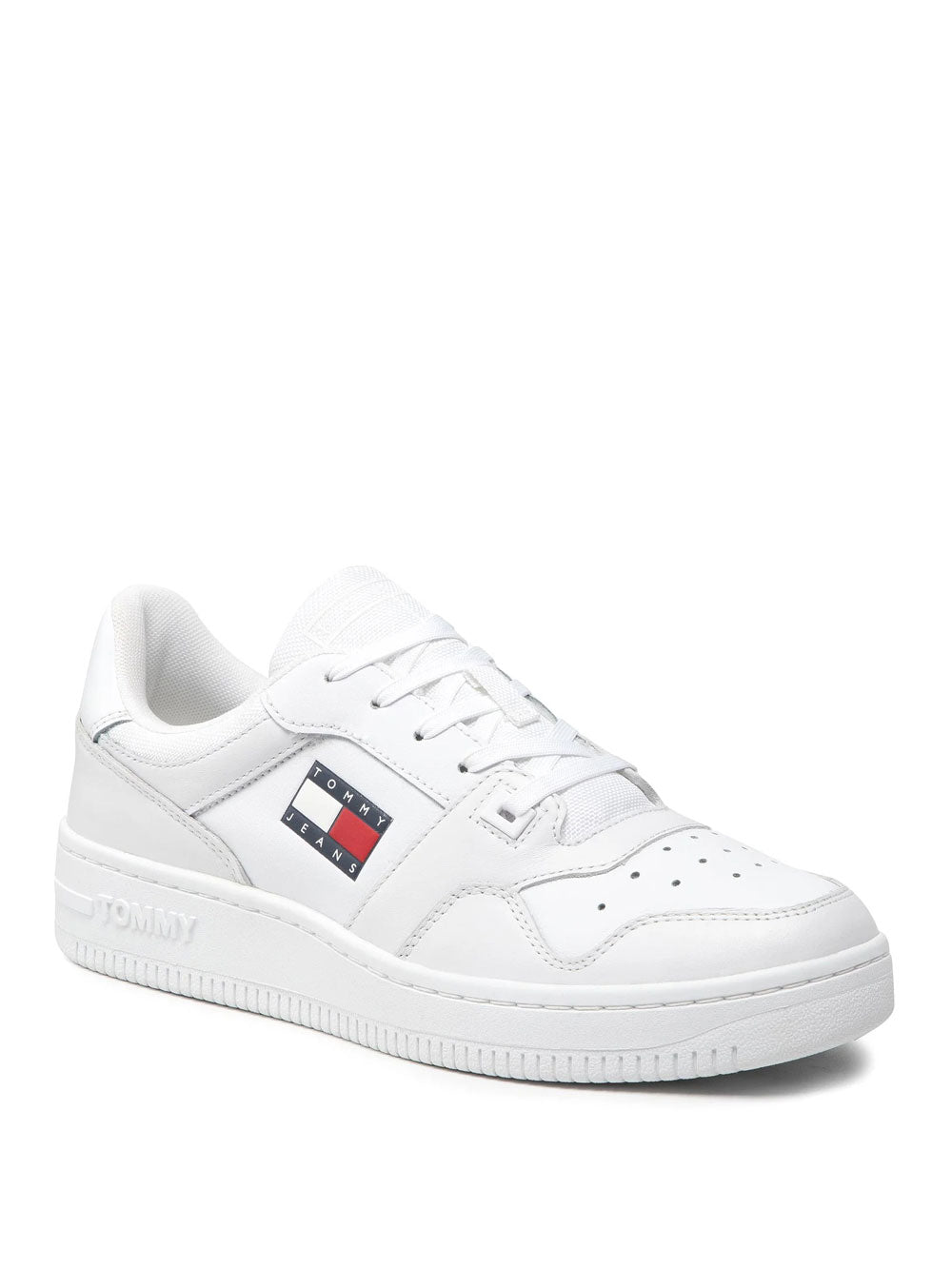 Tommy Hilfiger Sneakers Retro Basket da Uomo - Bianco