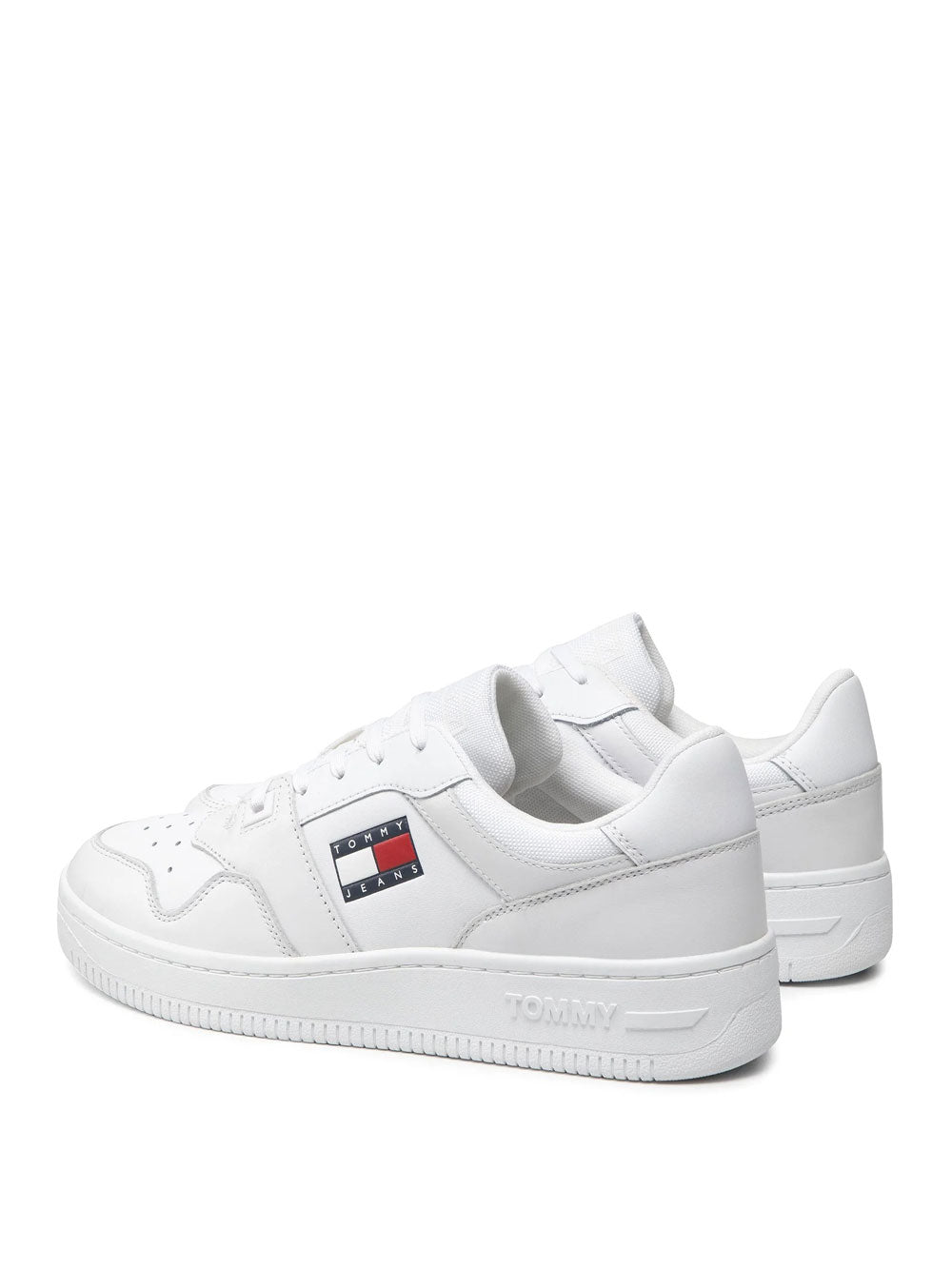 Tommy Hilfiger Sneakers Retro Basket da Uomo - Bianco