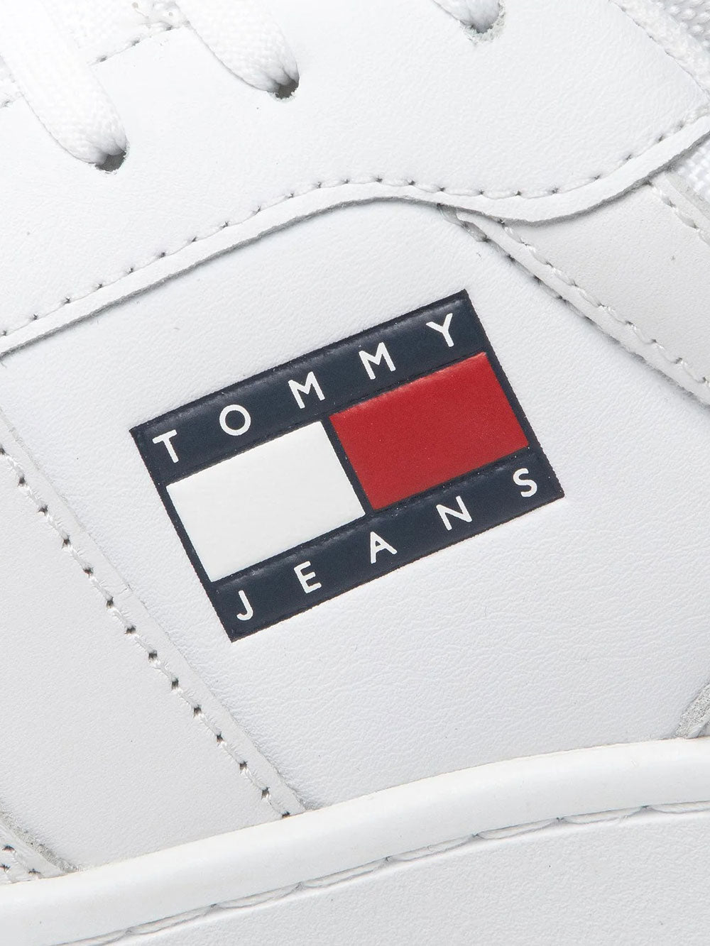 Tommy Hilfiger Sneakers Retro Basket da Uomo - Bianco