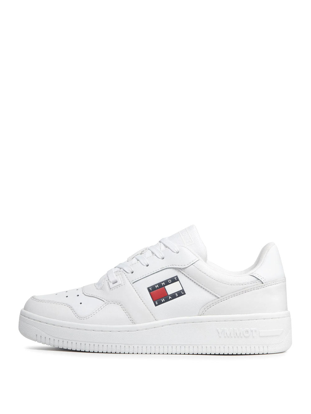 Tommy Hilfiger Sneakers Retro Basket da Uomo - Bianco