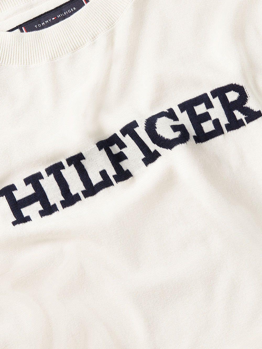 Tommy Hilfiger Maglia Monotype Graphic da Uomo - Bianco