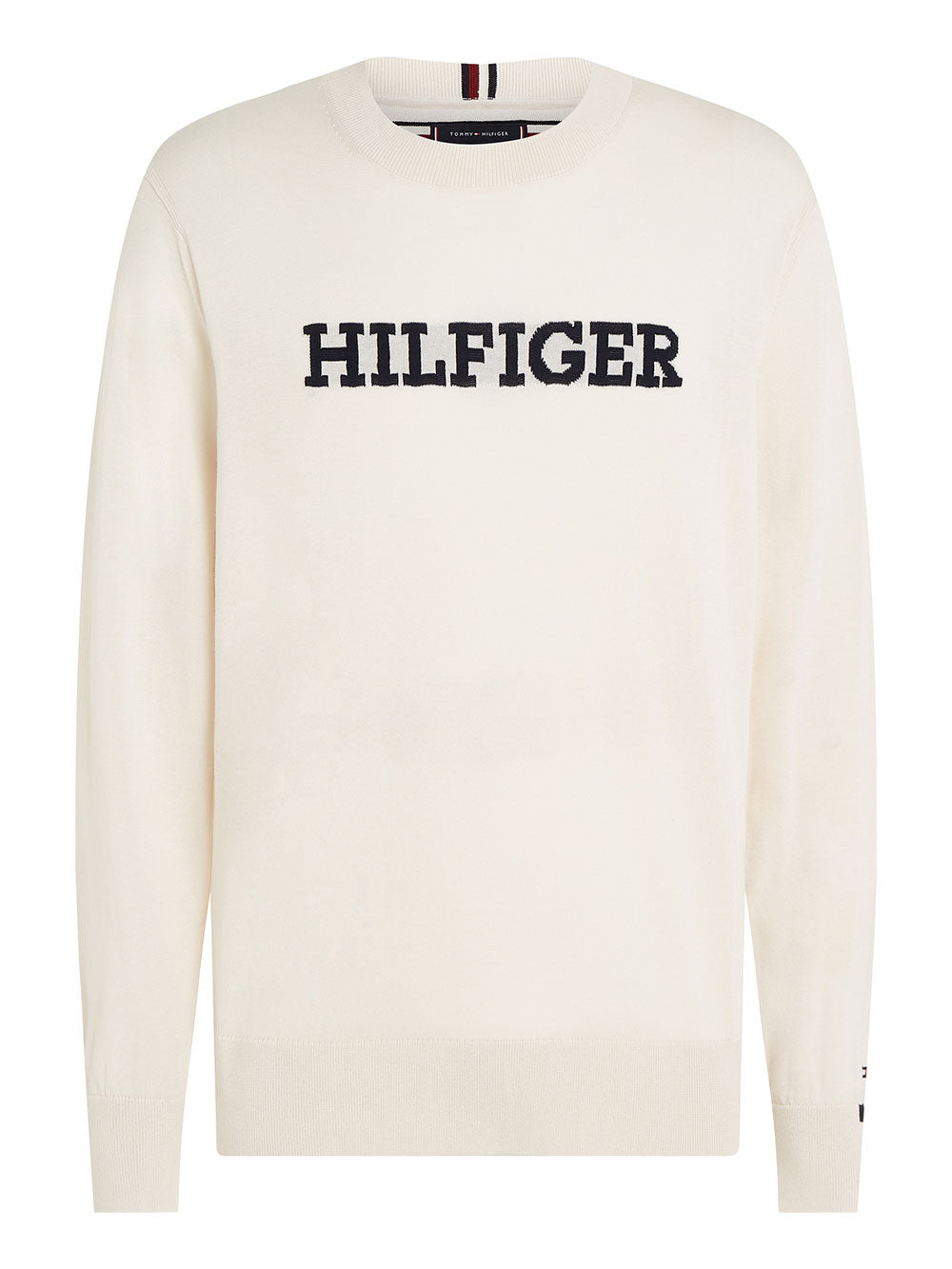 Tommy Hilfiger Maglia Monotype Graphic da Uomo - Bianco