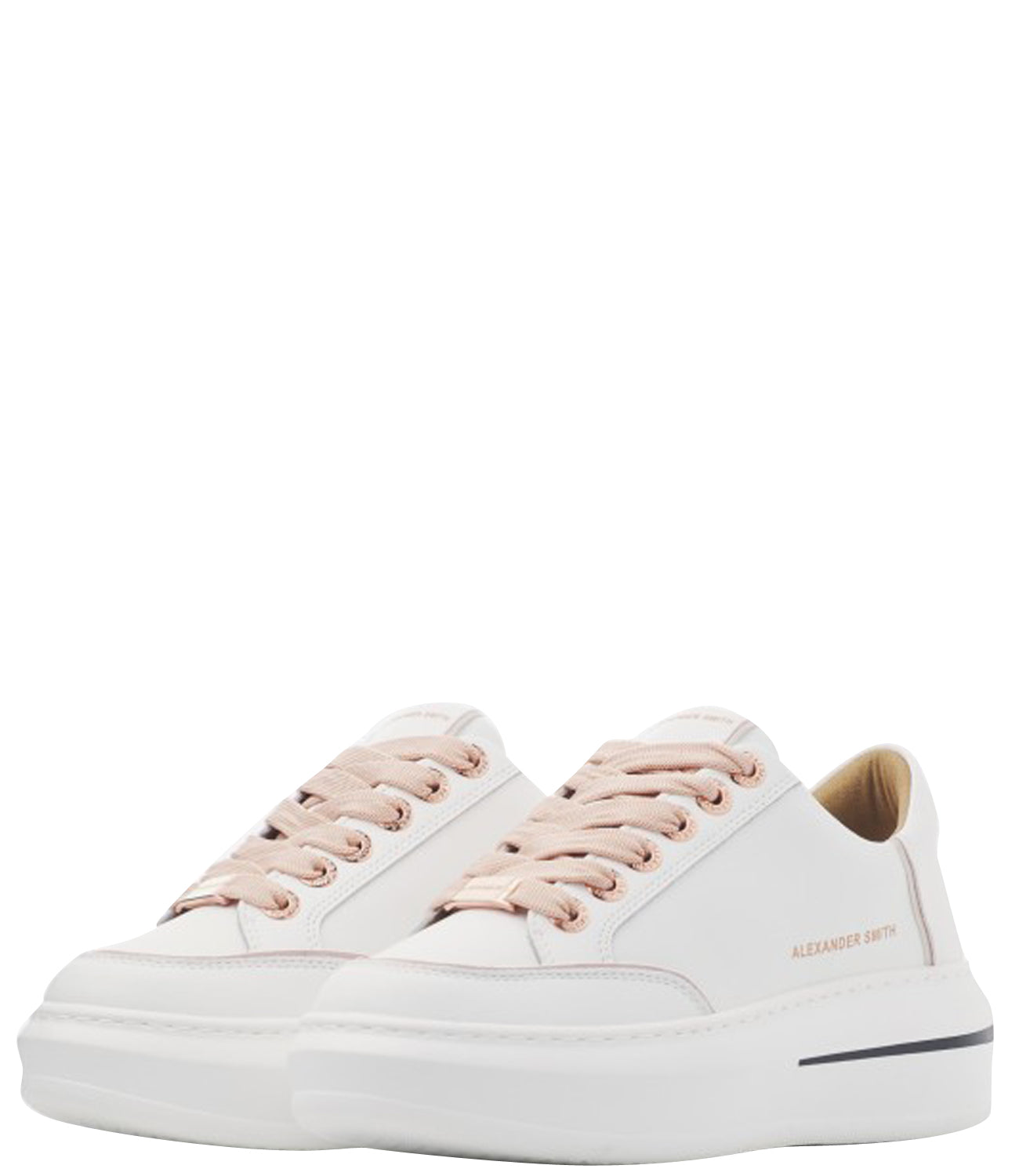 Alexander Smith Sneakers Donna Mod. ASAZLSW1948 LANCASTER W WRS-ROSE WHITE Bianco