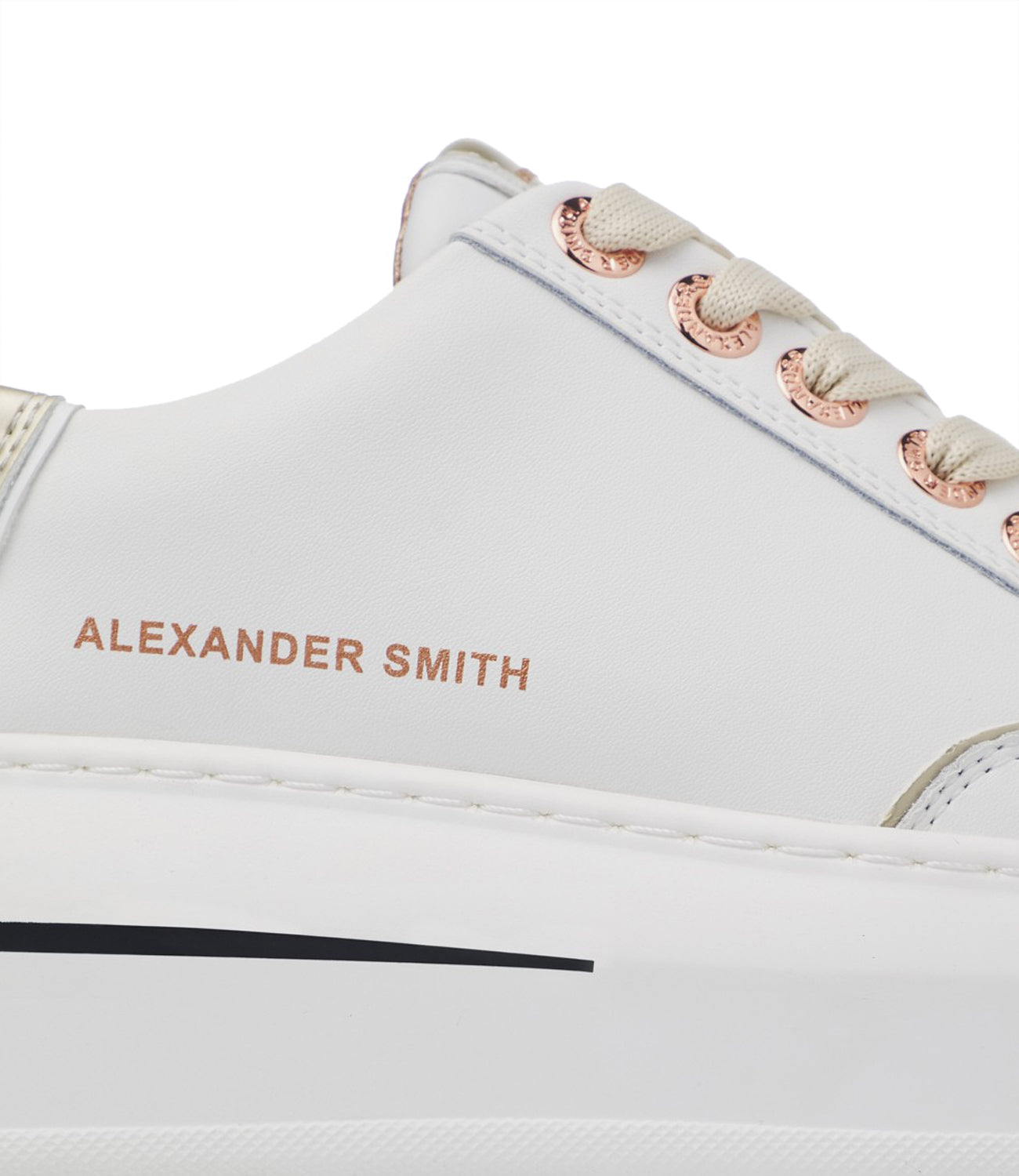 Alexander Smith Sneakers Donna Mod. ASAZLSW1948 LANCASTER W WRS-ROSE WHITE Bianco